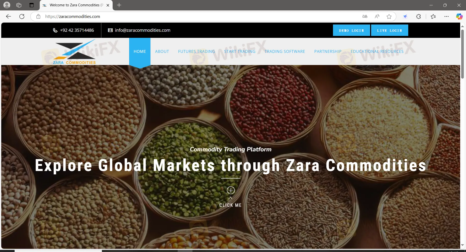Zara Commodities info