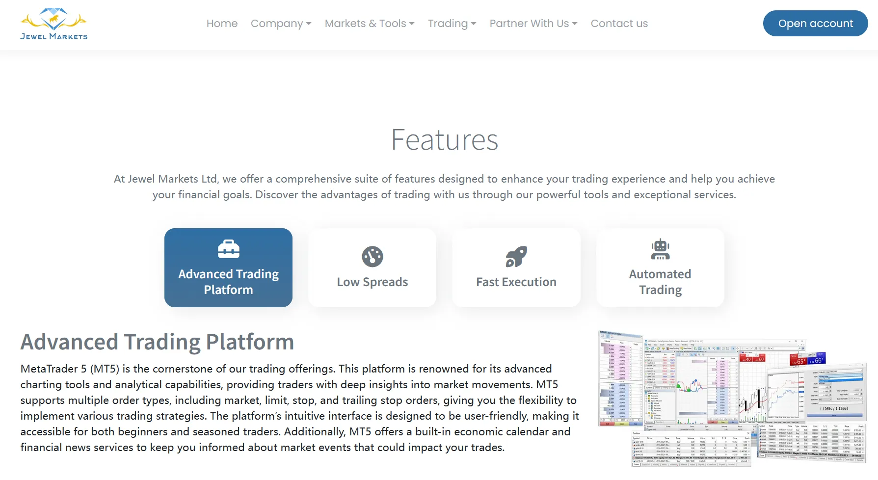 Jewel Markets platform