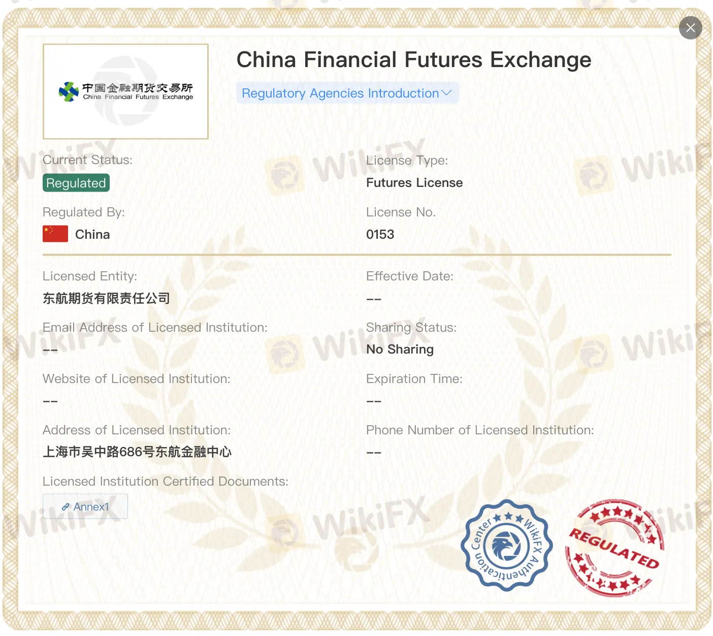 ترخيص Ces Futures