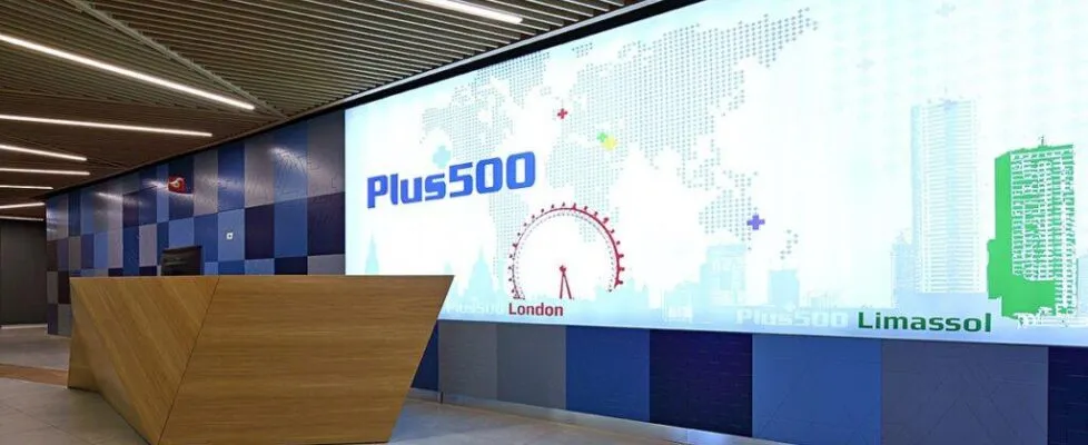 Plus500 office lobby