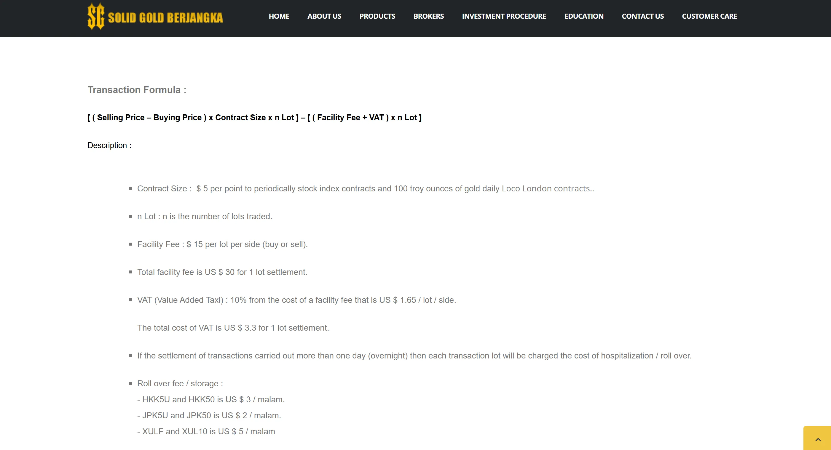 Basic Handling Fee