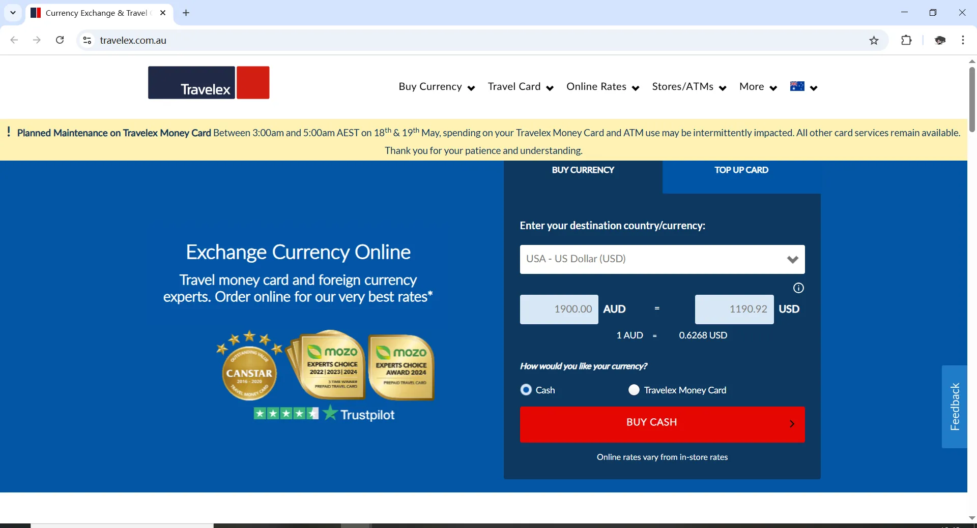 Travelex 信息