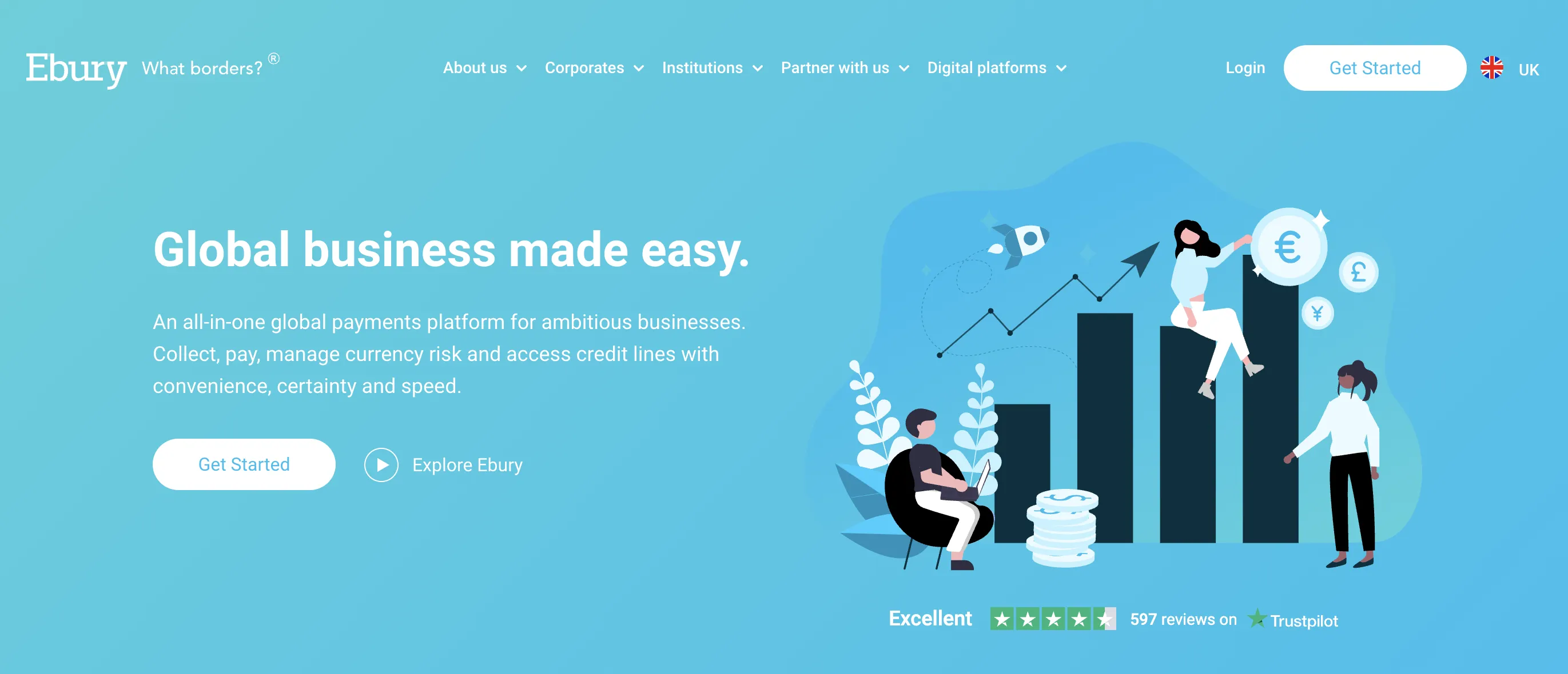 Ebury's homepage
