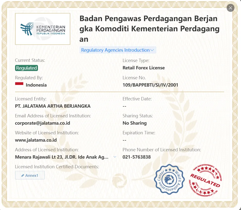 Jalatama license