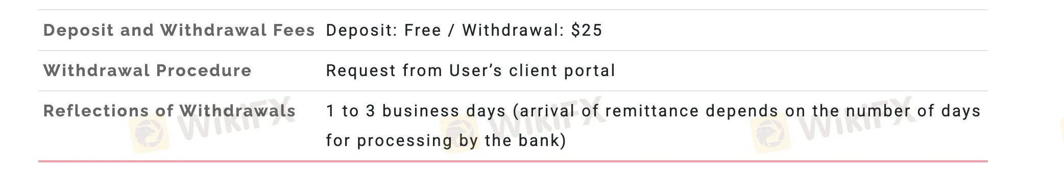 SvoFX Fees
