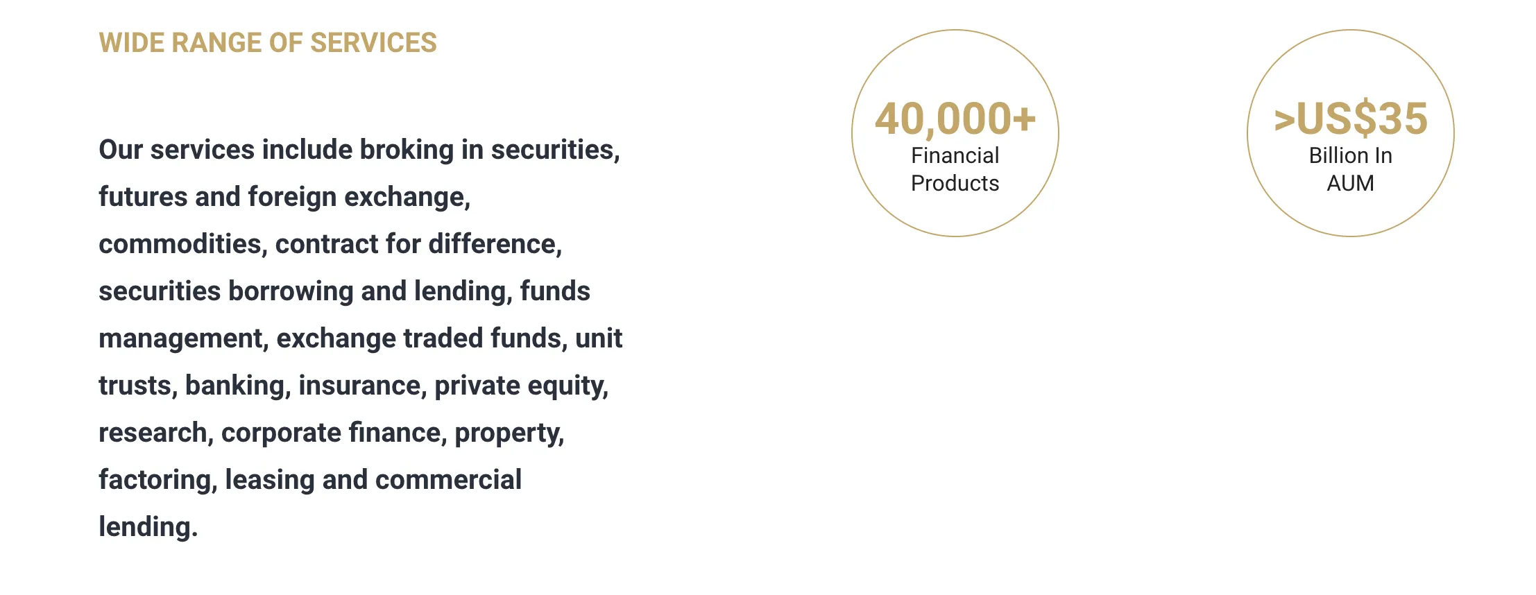Products and Services