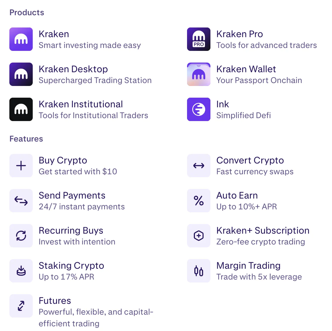 Products and Services