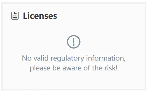 No license