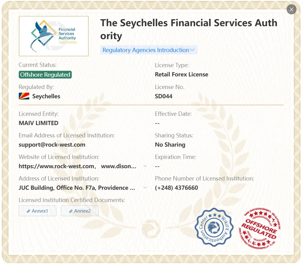 Offshore regulated by FSA