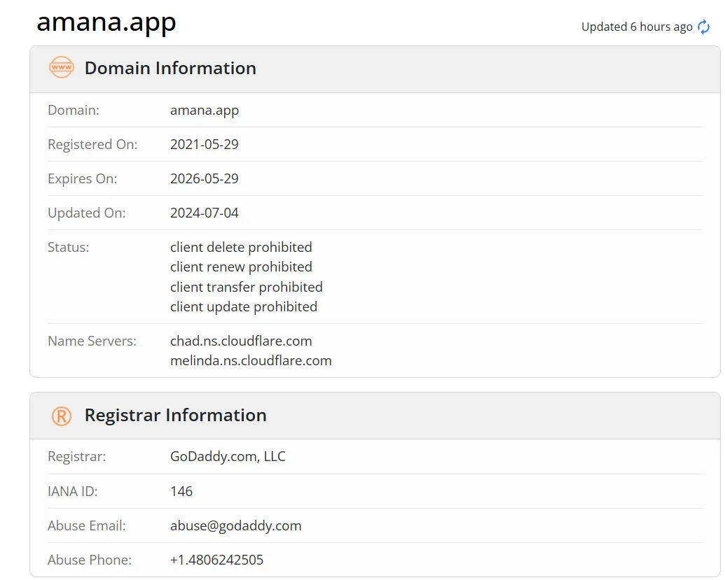 Domain information