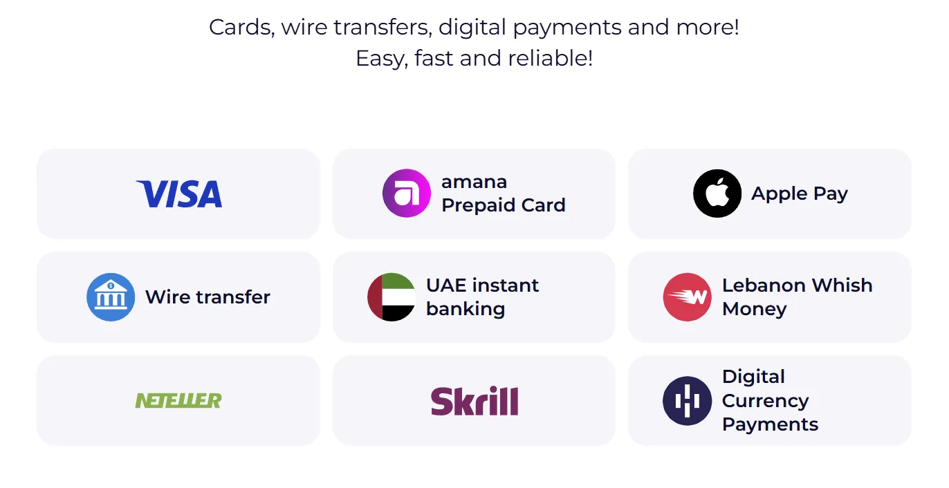Payment options