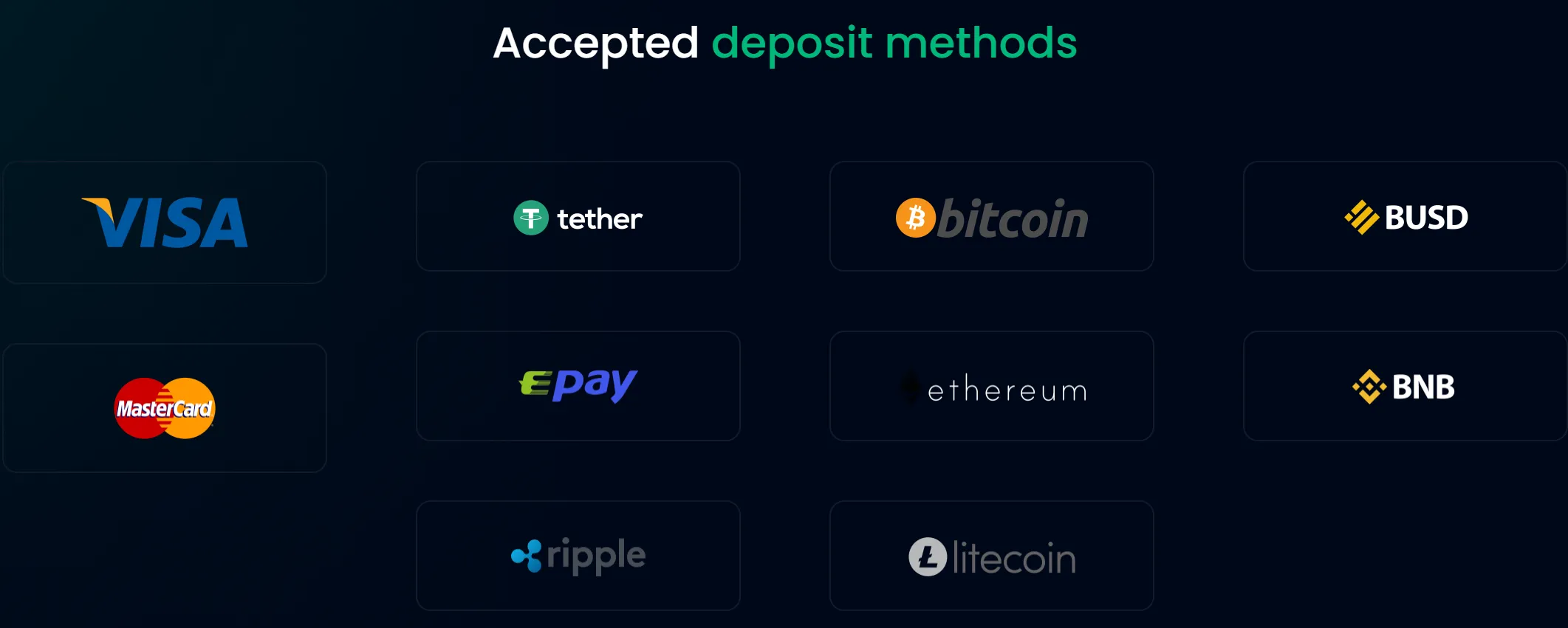 minimum deposit
