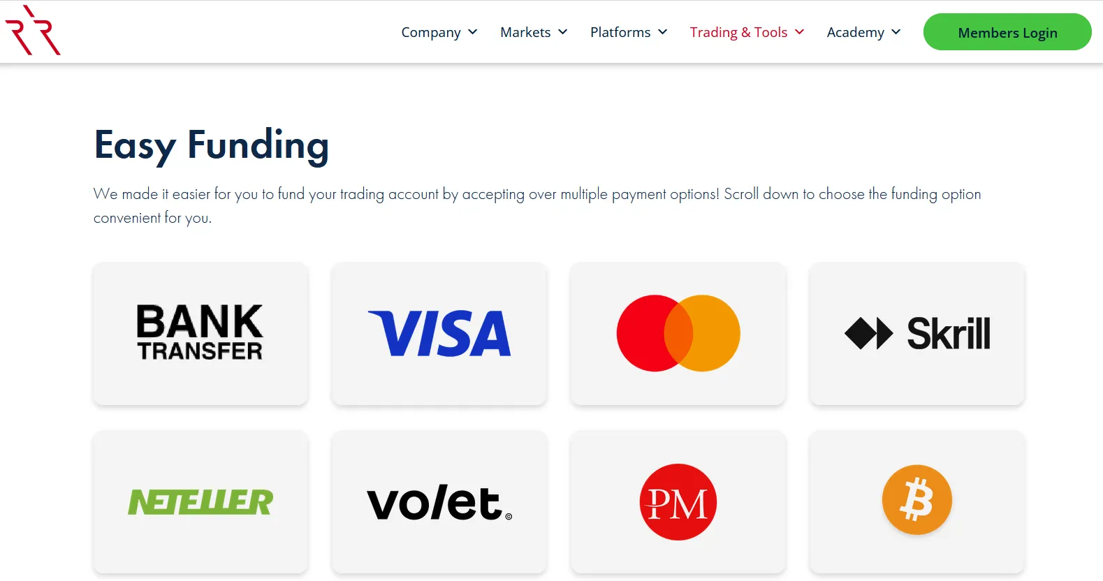Deposit and Withdrawal Deposit and Withdrawal