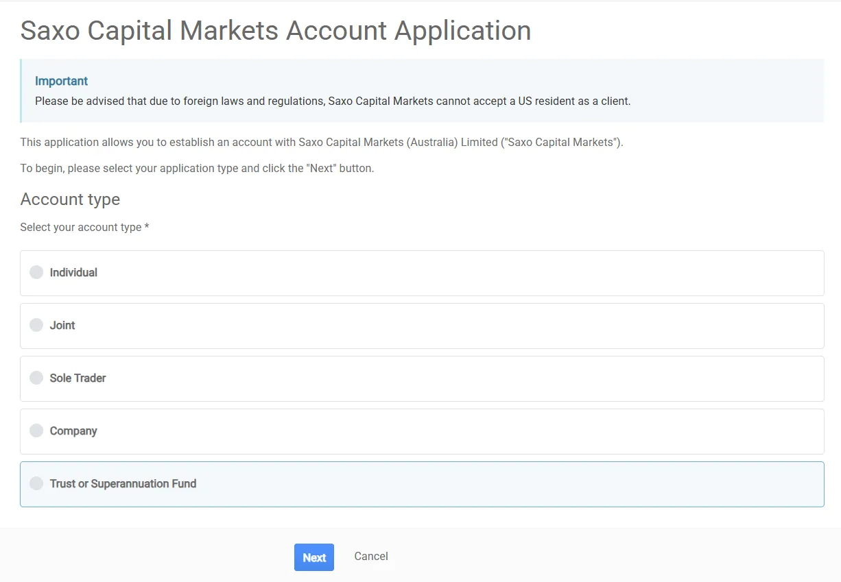 Account Type Account Type