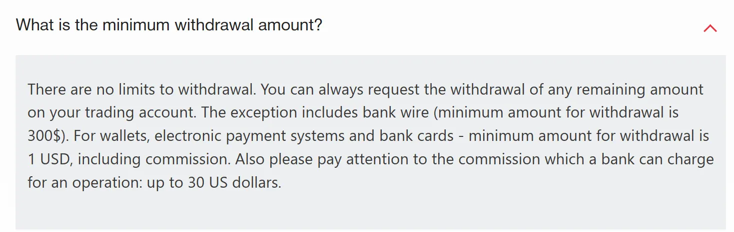 Withdrawal Options