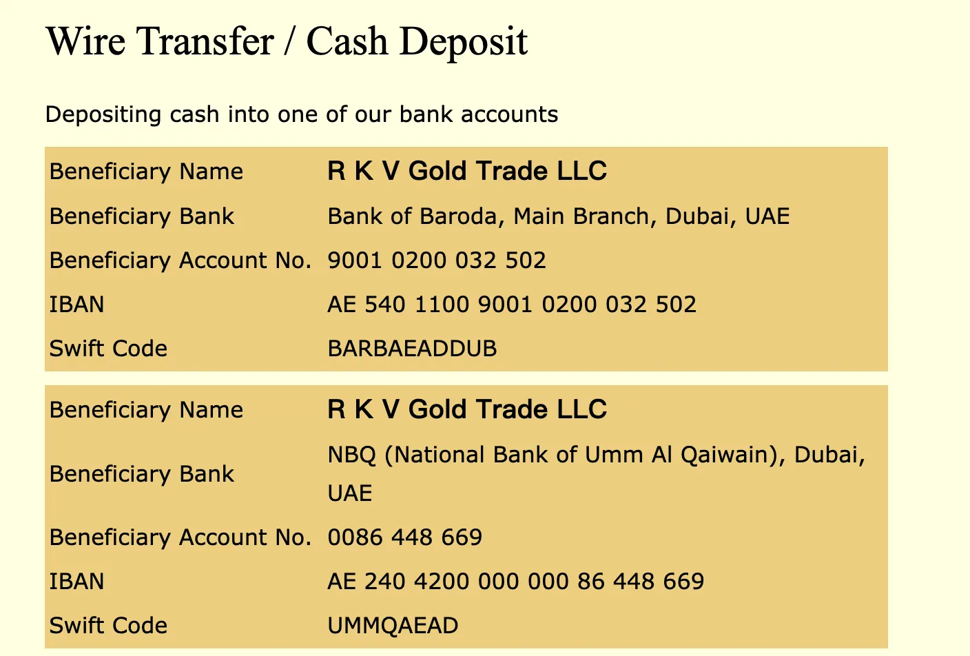 Deposit 