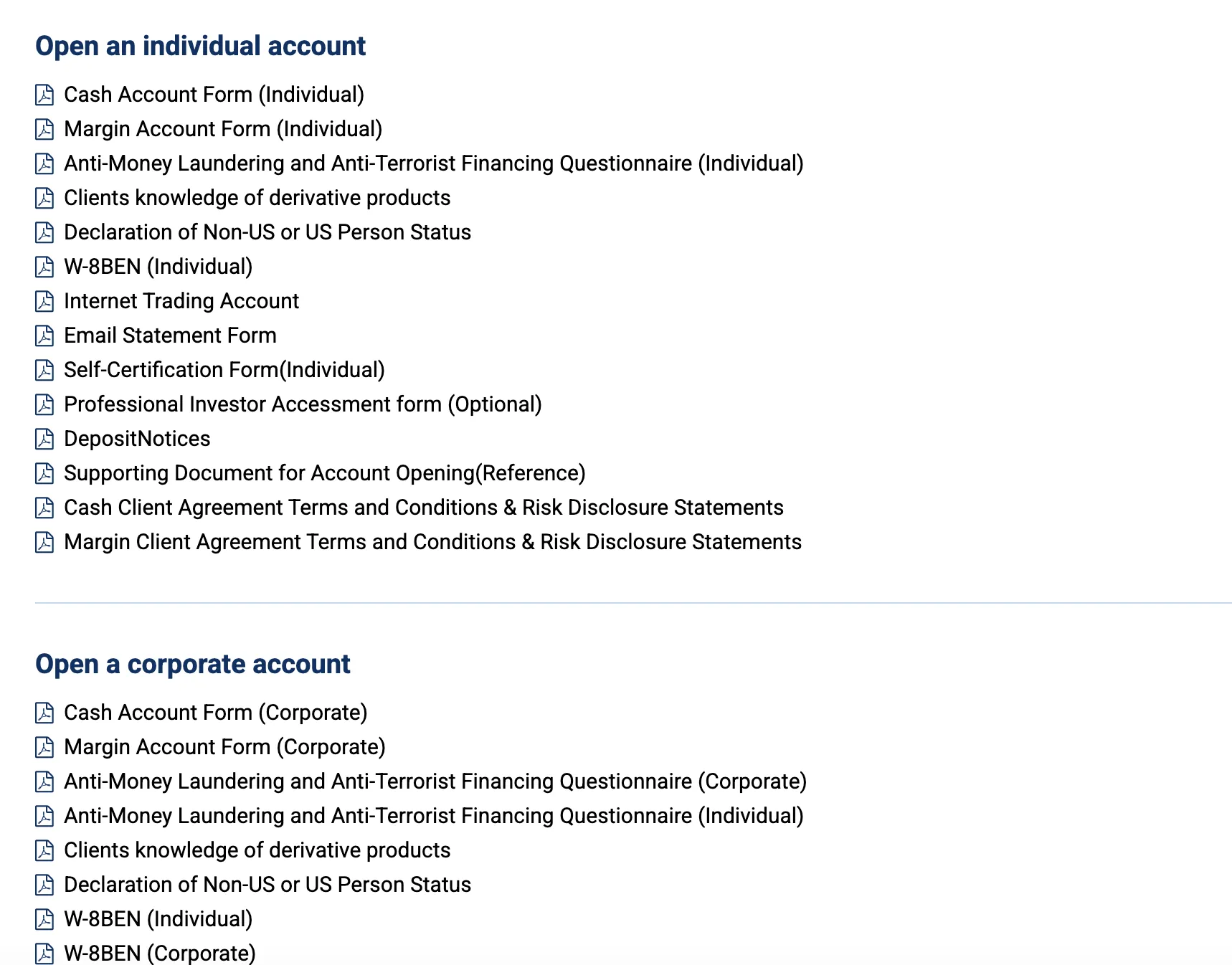 Account Type Account Type