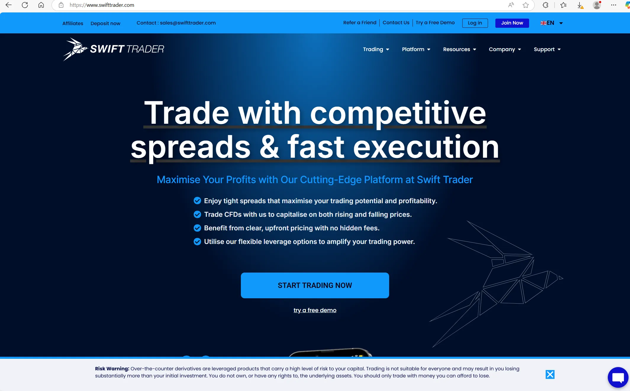 Swift Trader's homepage
