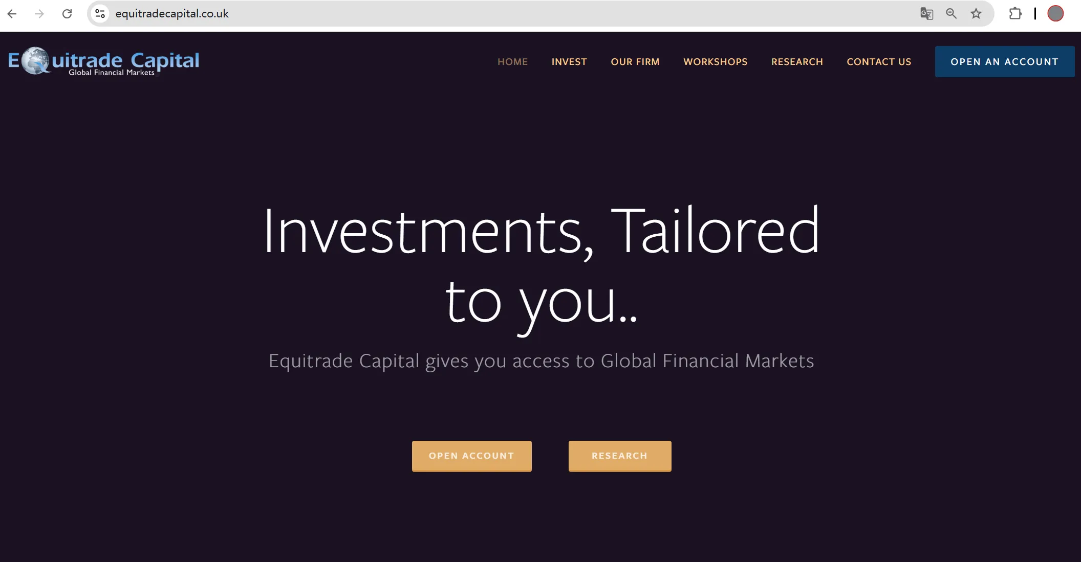 Equitrade Capital Information