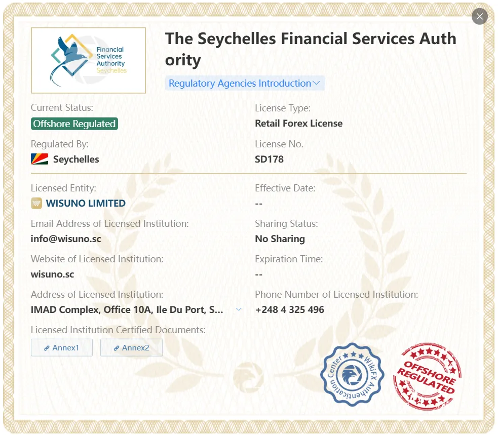 Offshore regulated by FSA