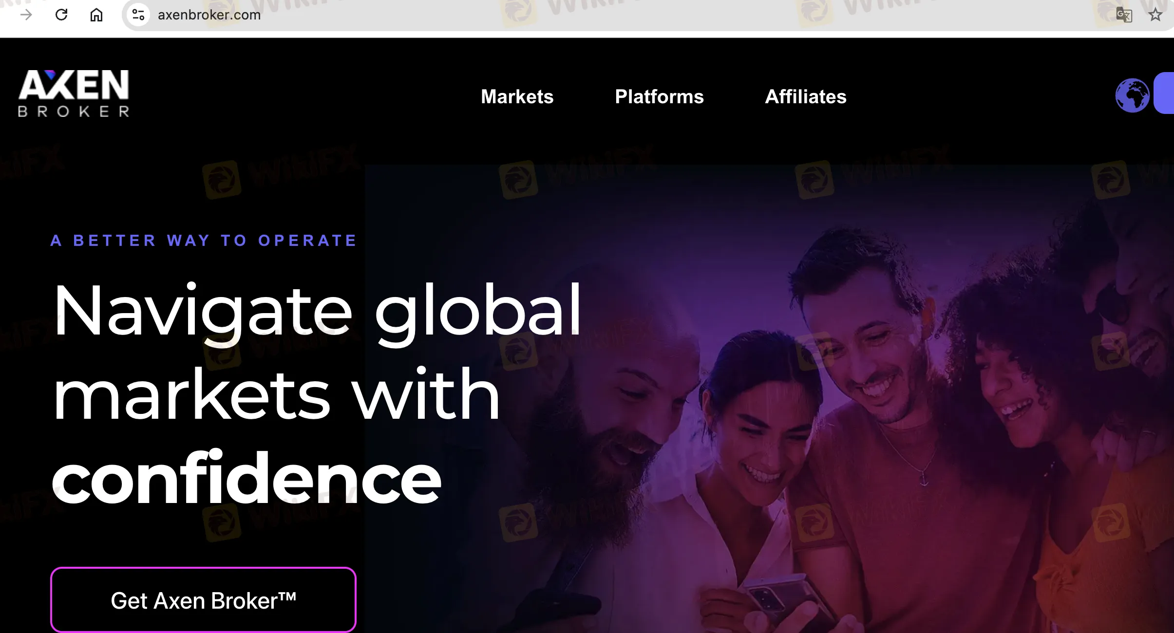 Axen Broker's homepage