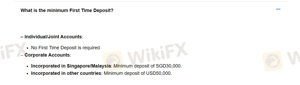 Deposit and Withdrawal