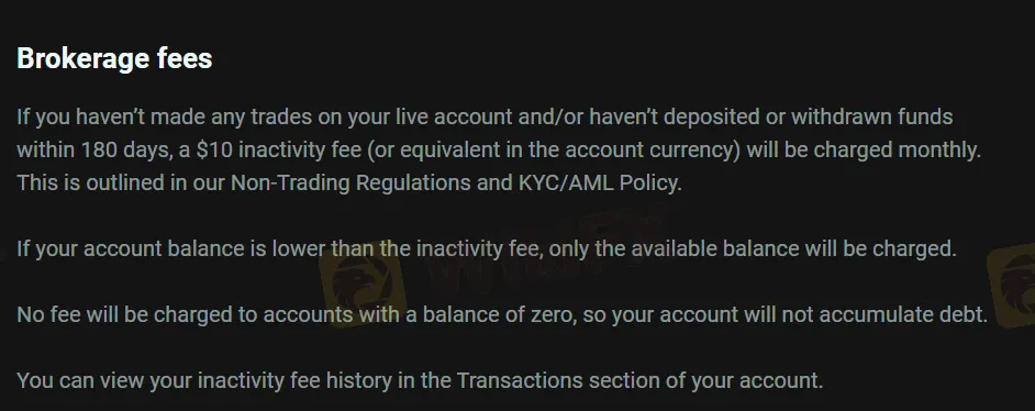Olymprade Fees