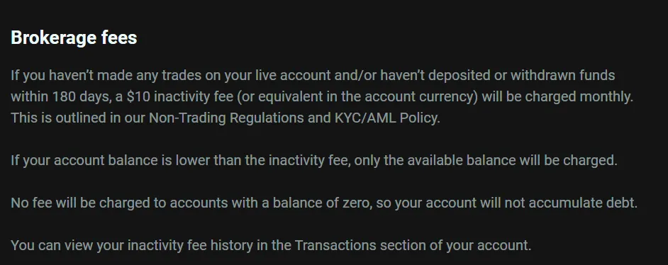 Olymprade Fees
