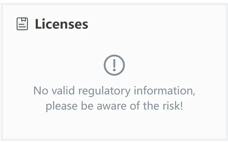 No license