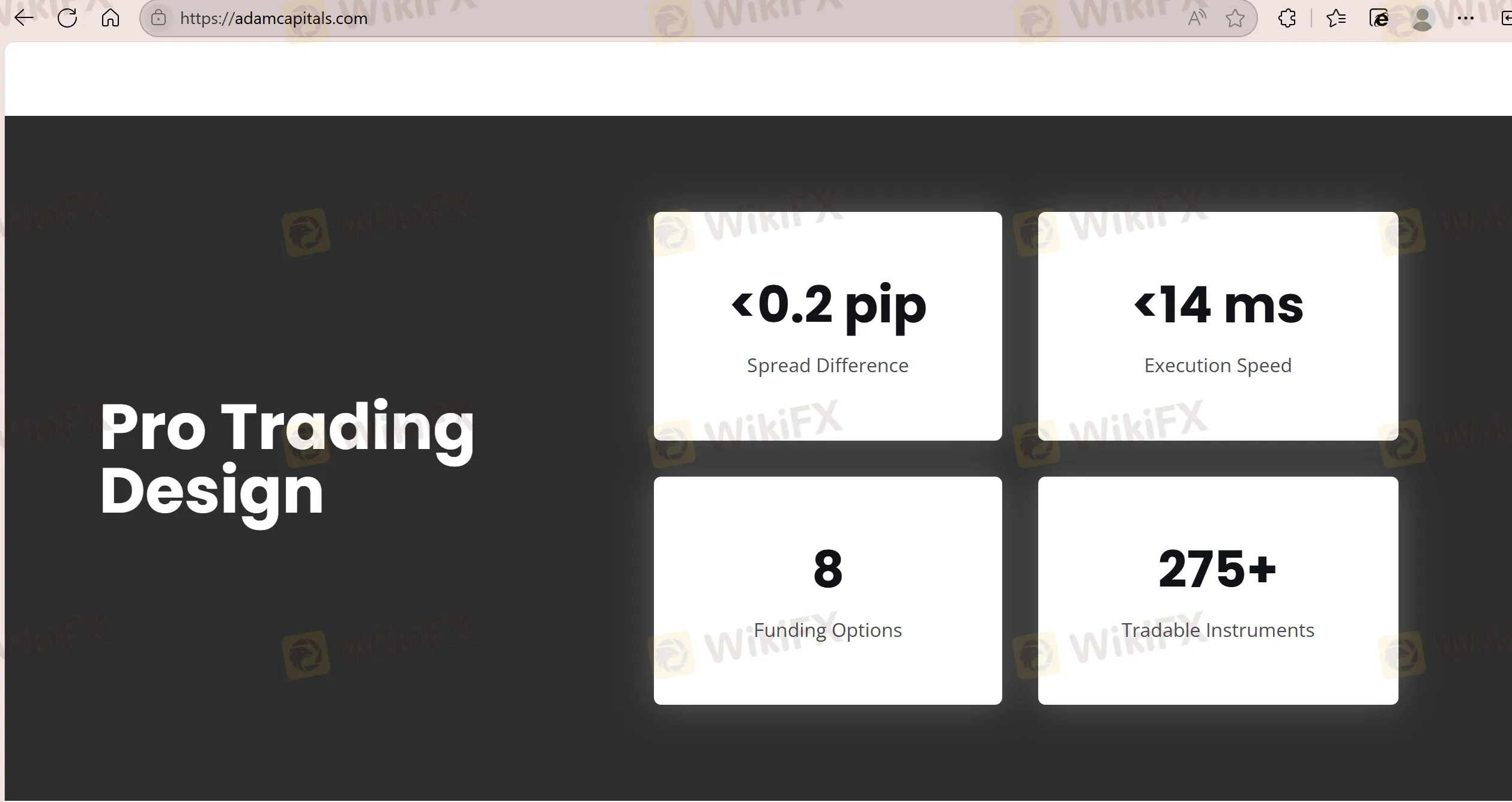 Adam Capitals Fees