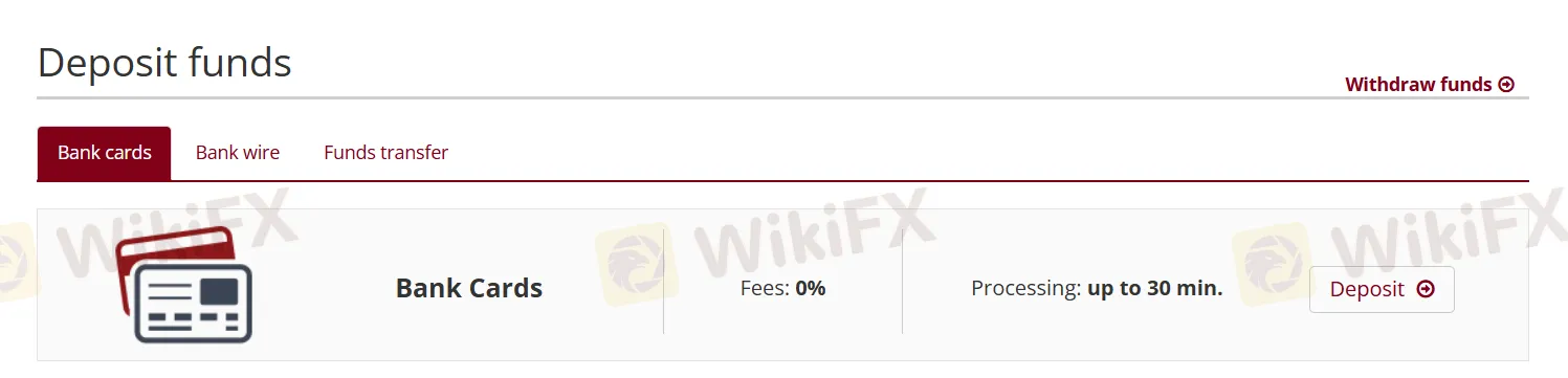 Deposit and Withdrawal