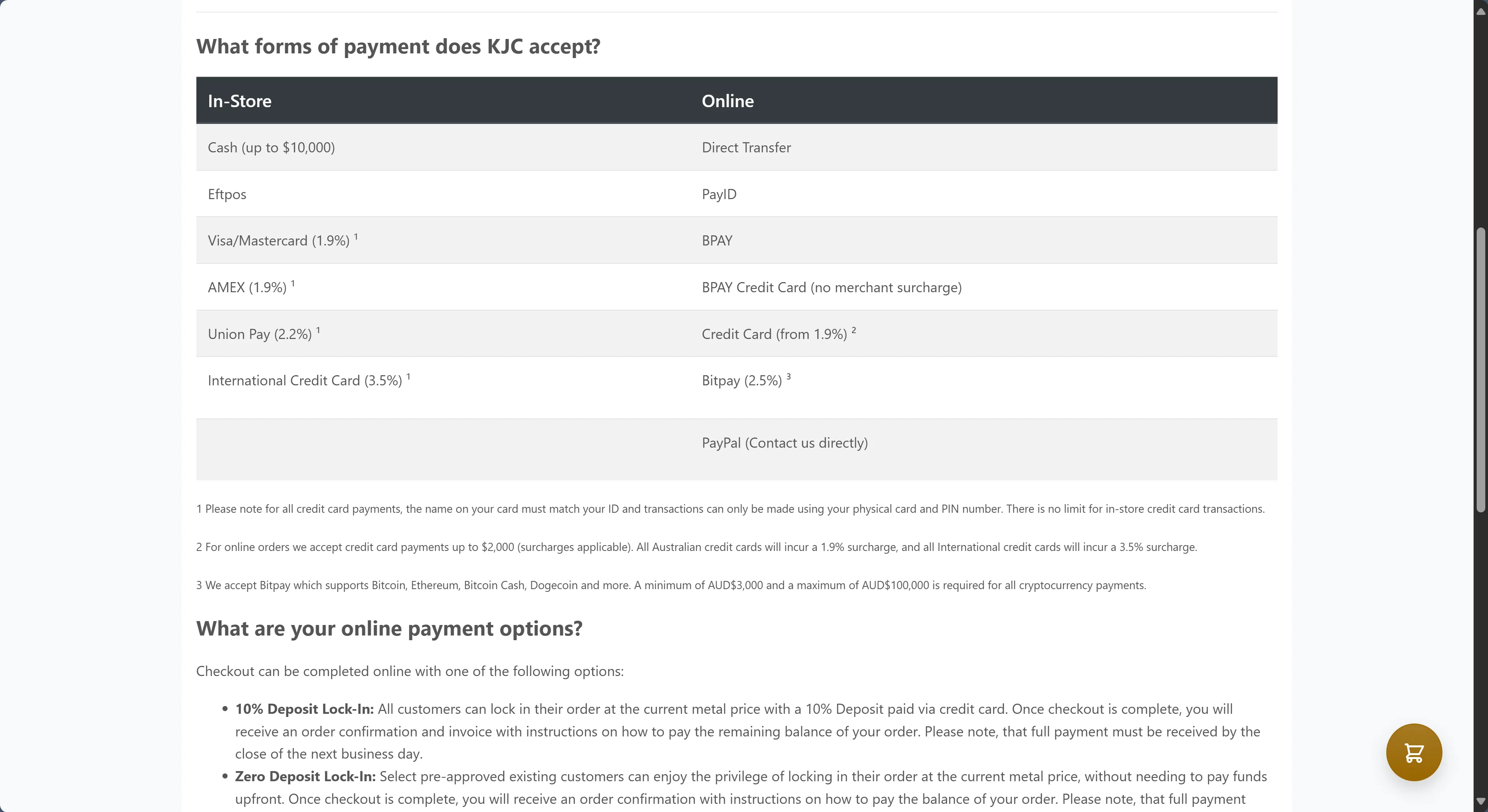 Deposit and Withdrawal