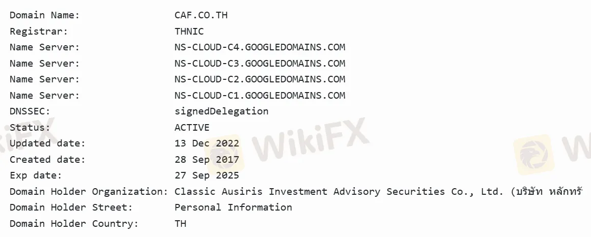 Domain information Domain information