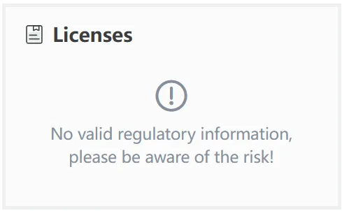 No license