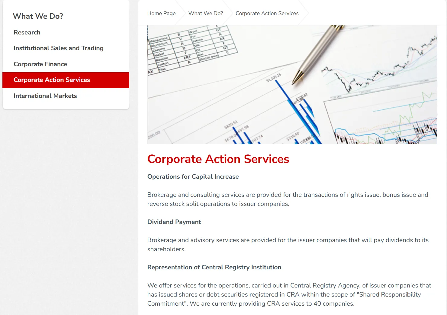 Corporate Action Services
