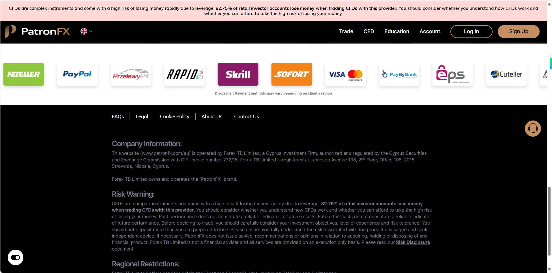 Payment options