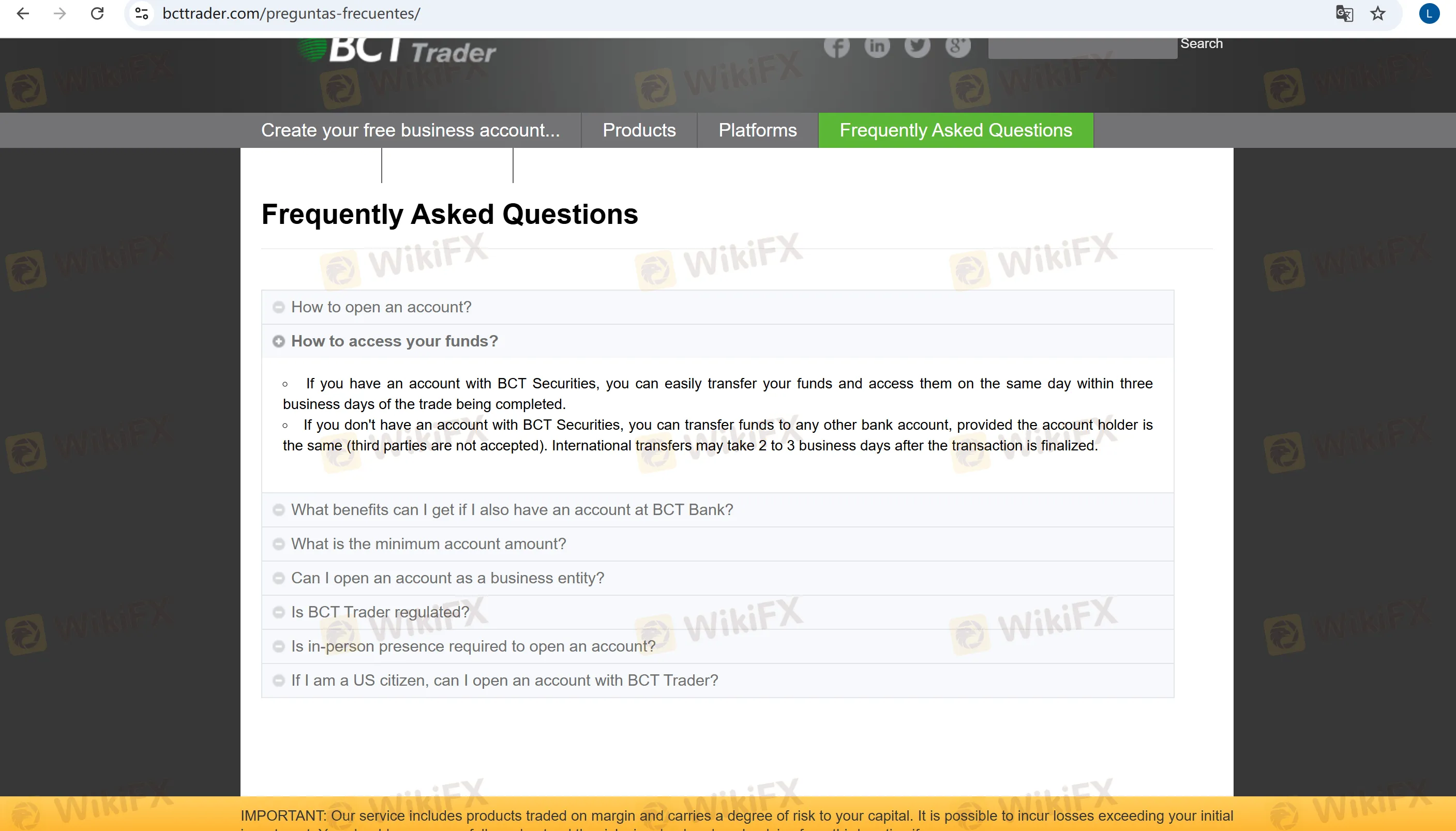 Deposit and Withdrawal