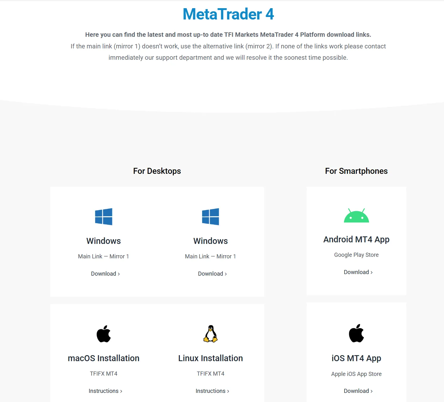 MT4 platform