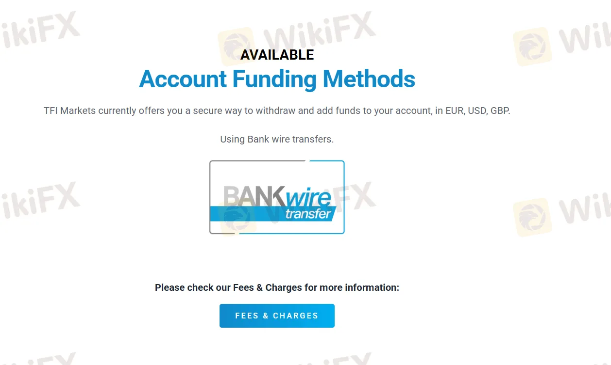 Account funding methods