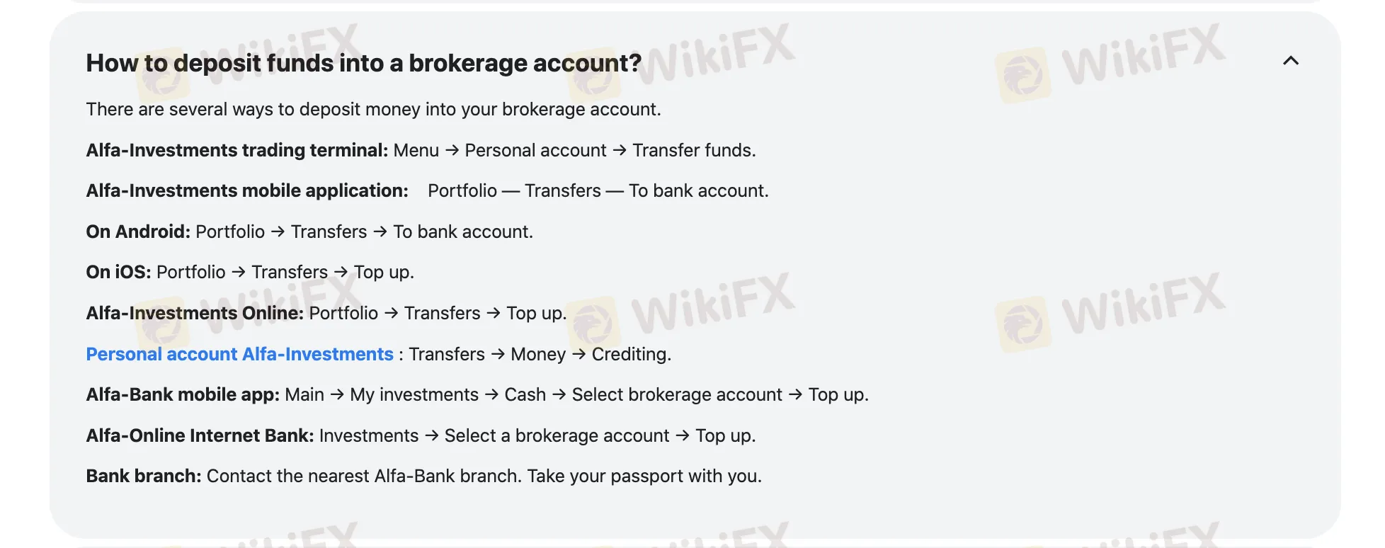 Deposit