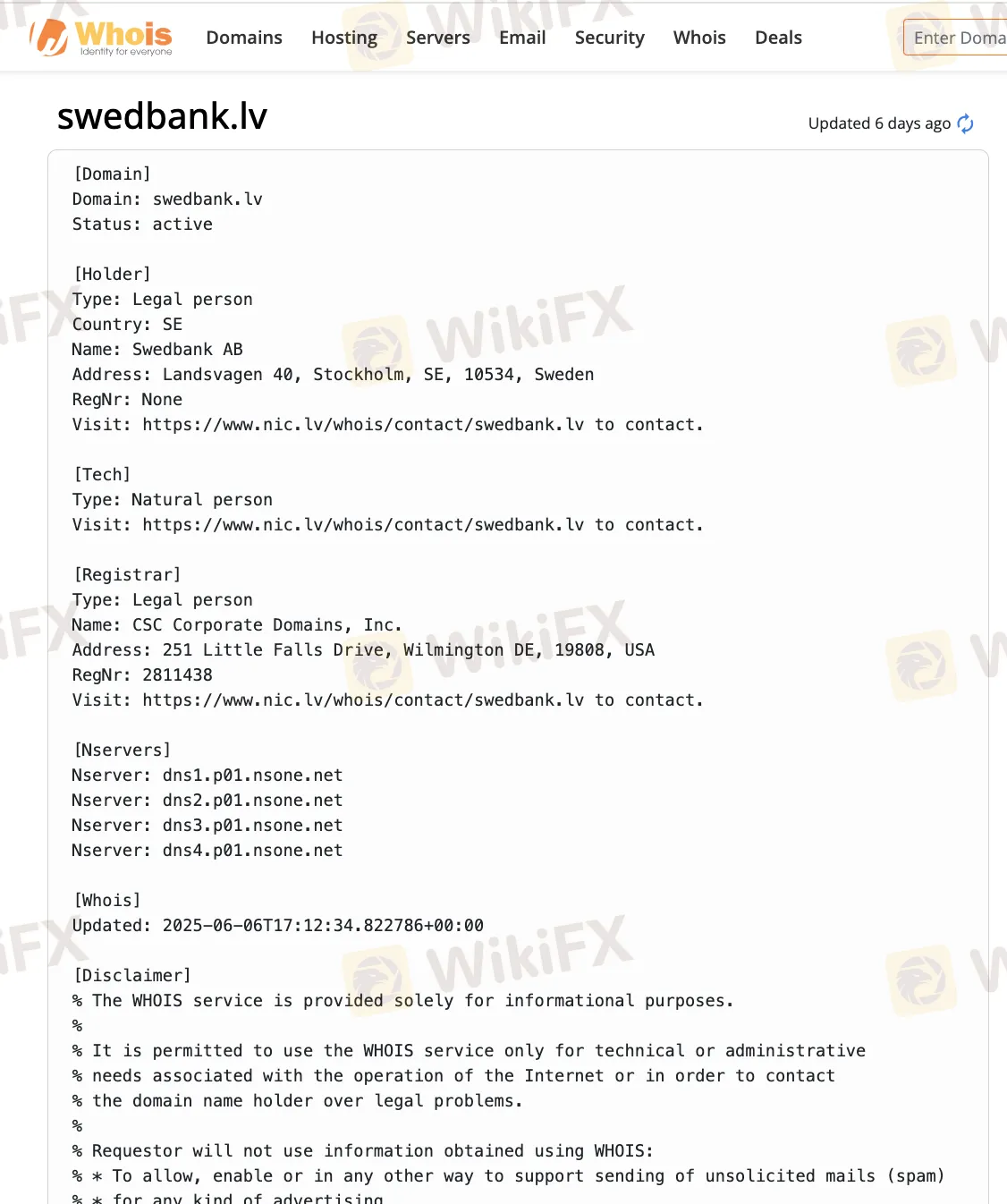 Swedbank - WikiFX