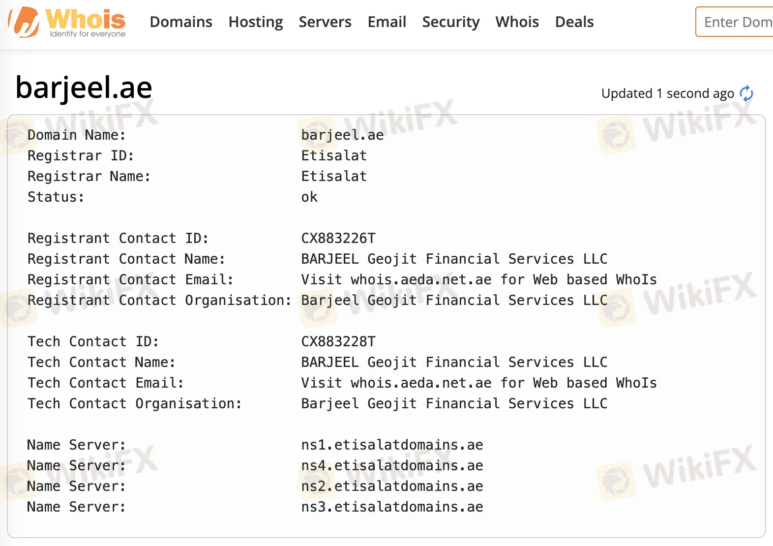 Domain information