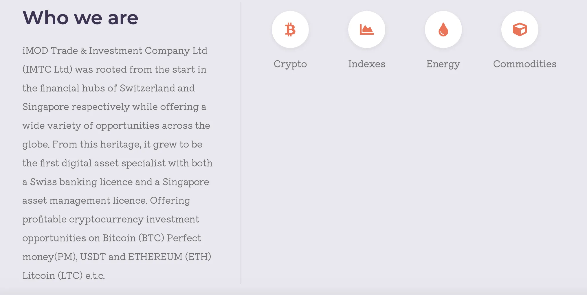 iMOD TRADE可以交易什么？