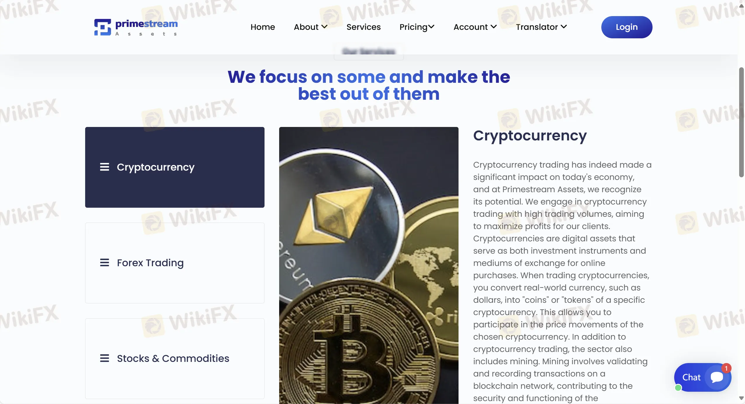 What Can I Trade on Primestream Assets?