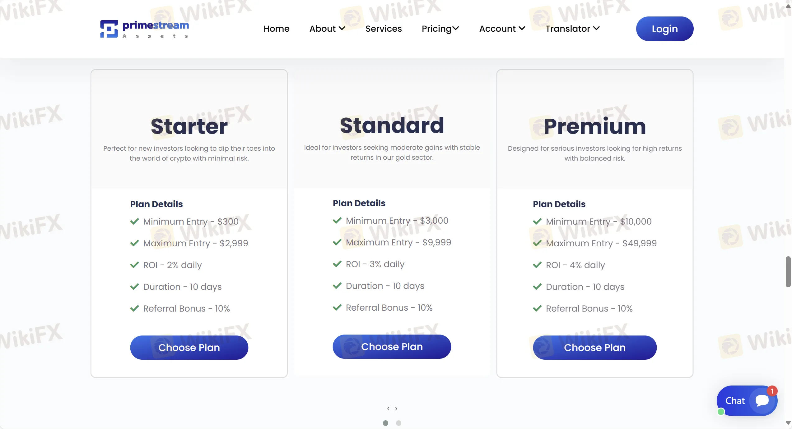 Investment plan comparison Investment plan comparison