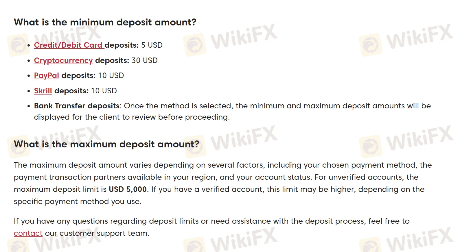 Deposit