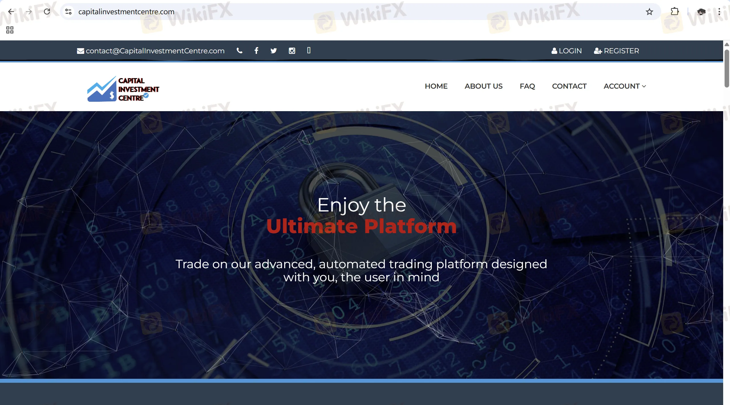 CAPITAL INVESTMENT CENTRE's homepage