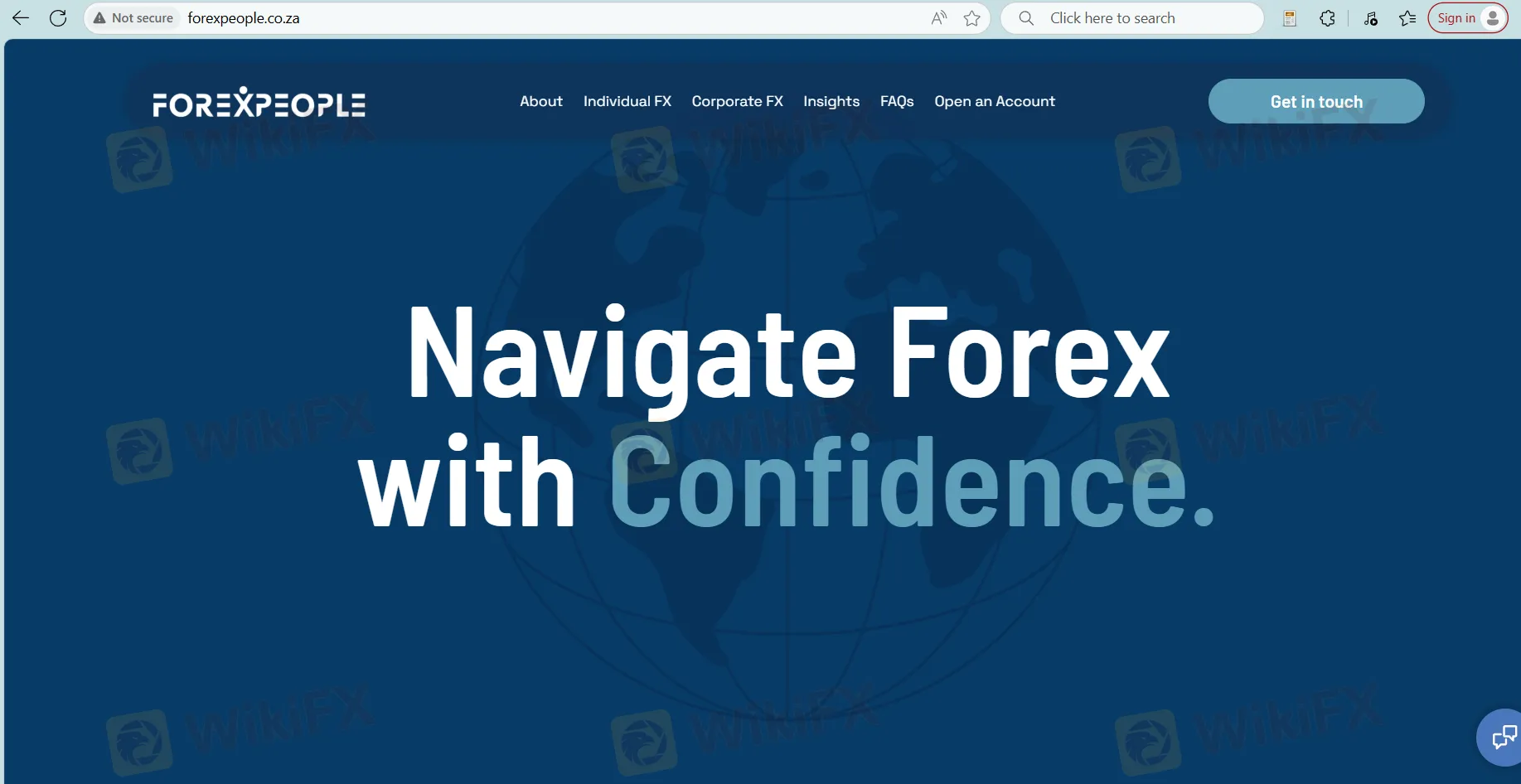 FOREXPEOPLE's homepage
