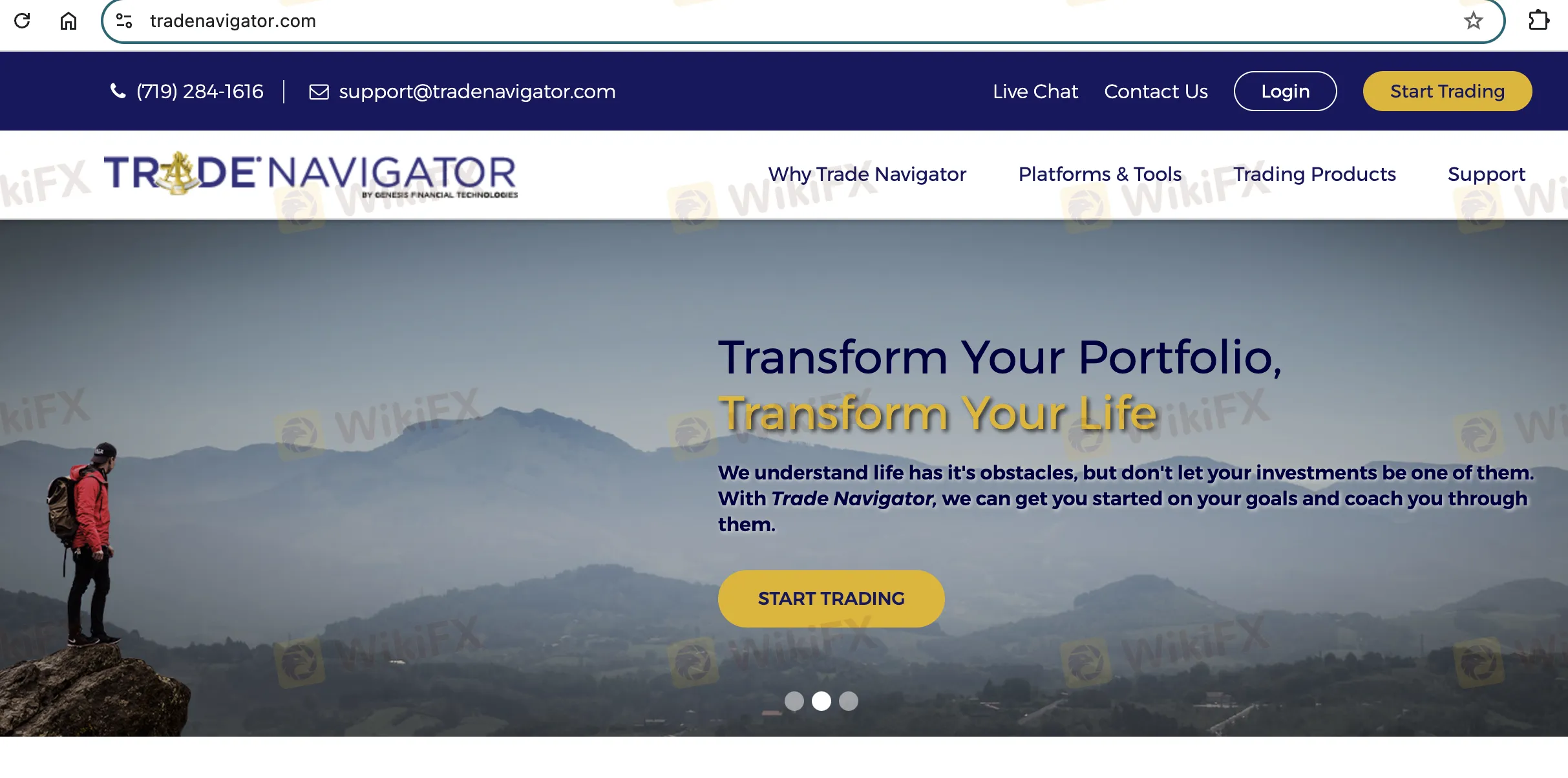 Tradenavigator's homepage