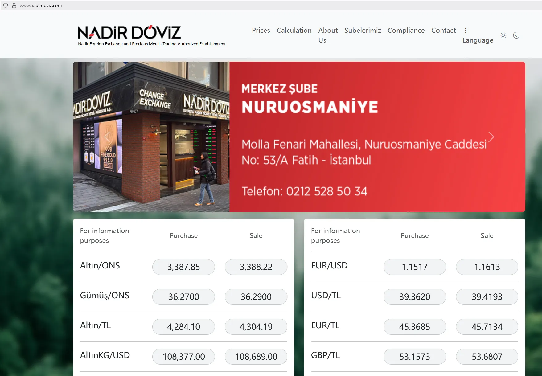 NADIR DOVIZ Information